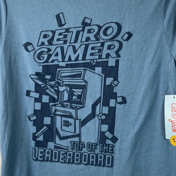 Cat & Jack kids Retro Gamer T-Shirt Various Sizes - Picture 3 of 7